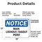 Signmission Main Lockout Tagout Point, 18 in W x Rectangle, Plastic OS-2PACK-NS-P-1218-L-14090 - alternate 6